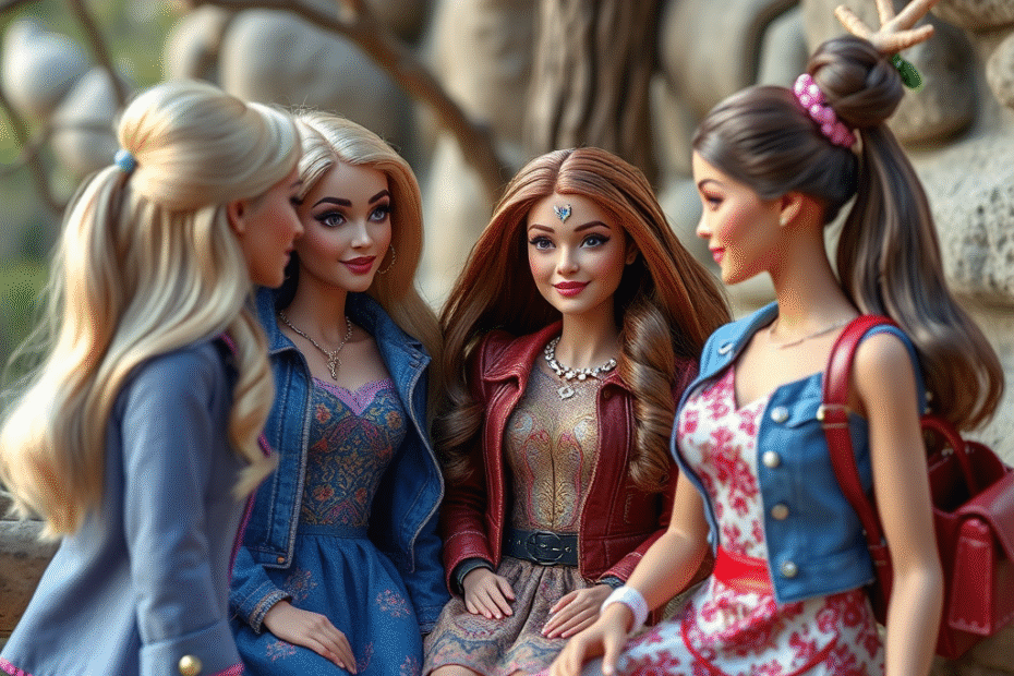 Barbie, Gloria e Sasha no mundo real
