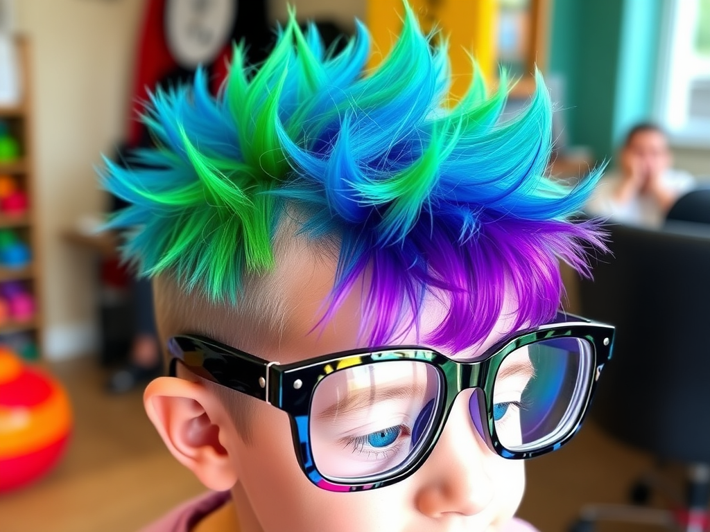 cabelo maluco para menino